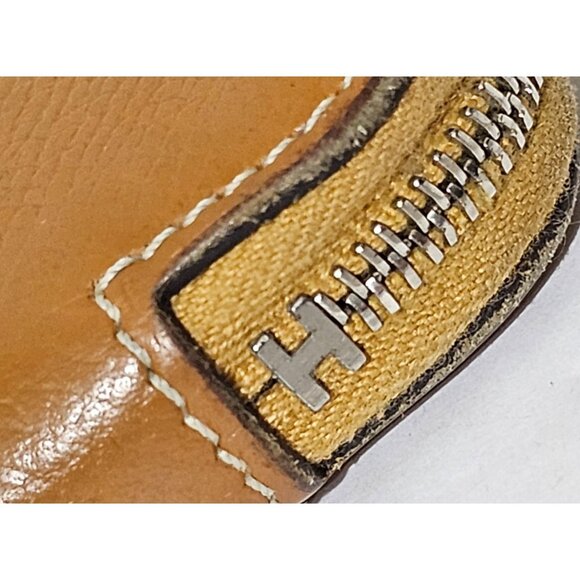 HERMES Epsom Silk'In Wallet Gold Jaune De Naples Tan Brown Zip Long Bag Leather - Picture 6 of 16